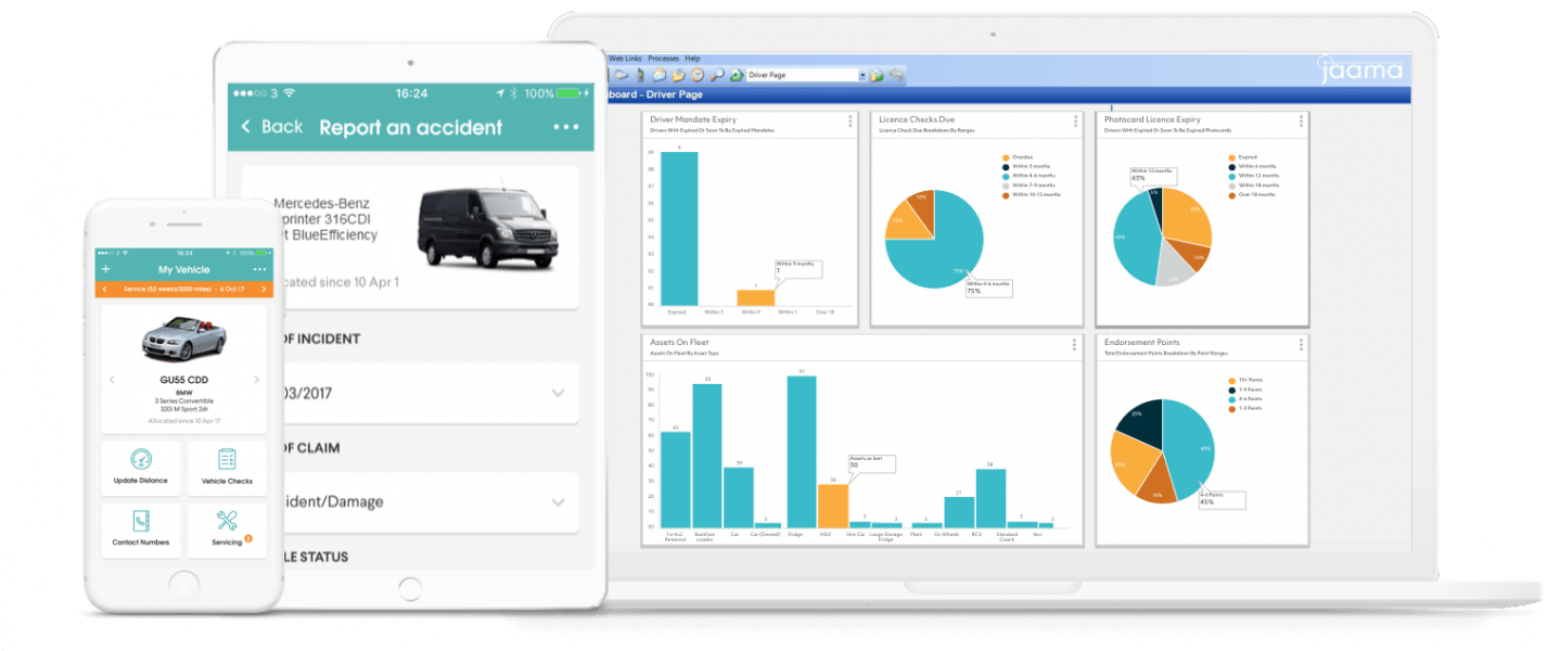 Key2 Dashboard MyVehicle App Jaama