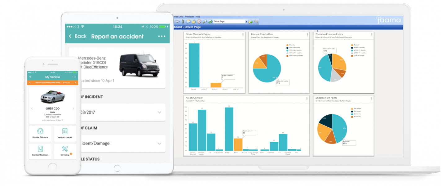 Key2 Dashboard MyVehicle App Jaama