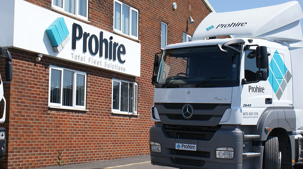 Prohire Lorry outside of Prohire Building