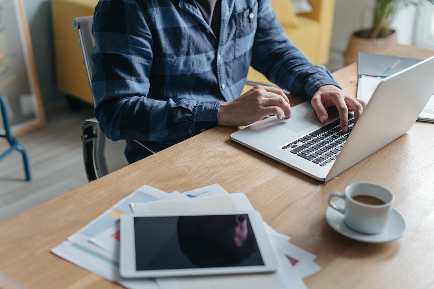 Person using Laptop