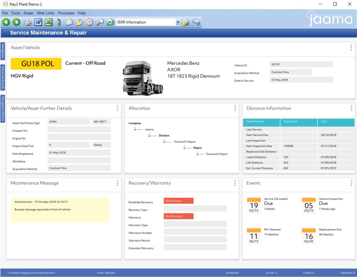 Workshop Management Software | Key2 | Jaama
