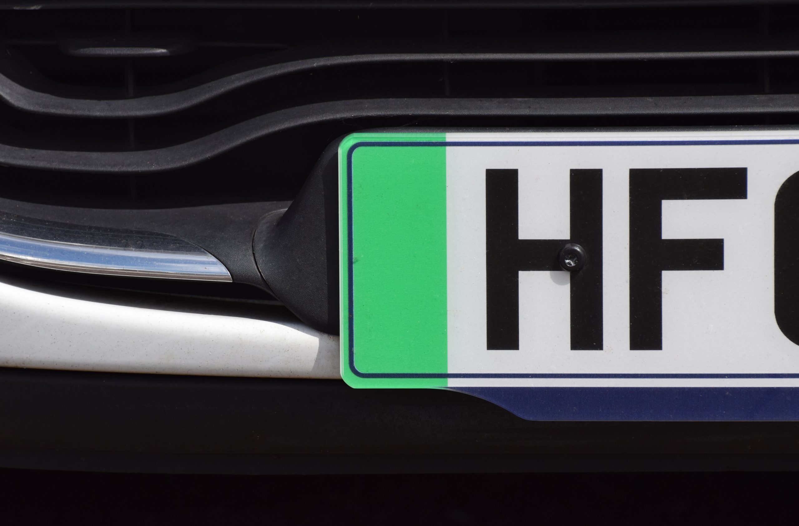 Electric Car Number Plate