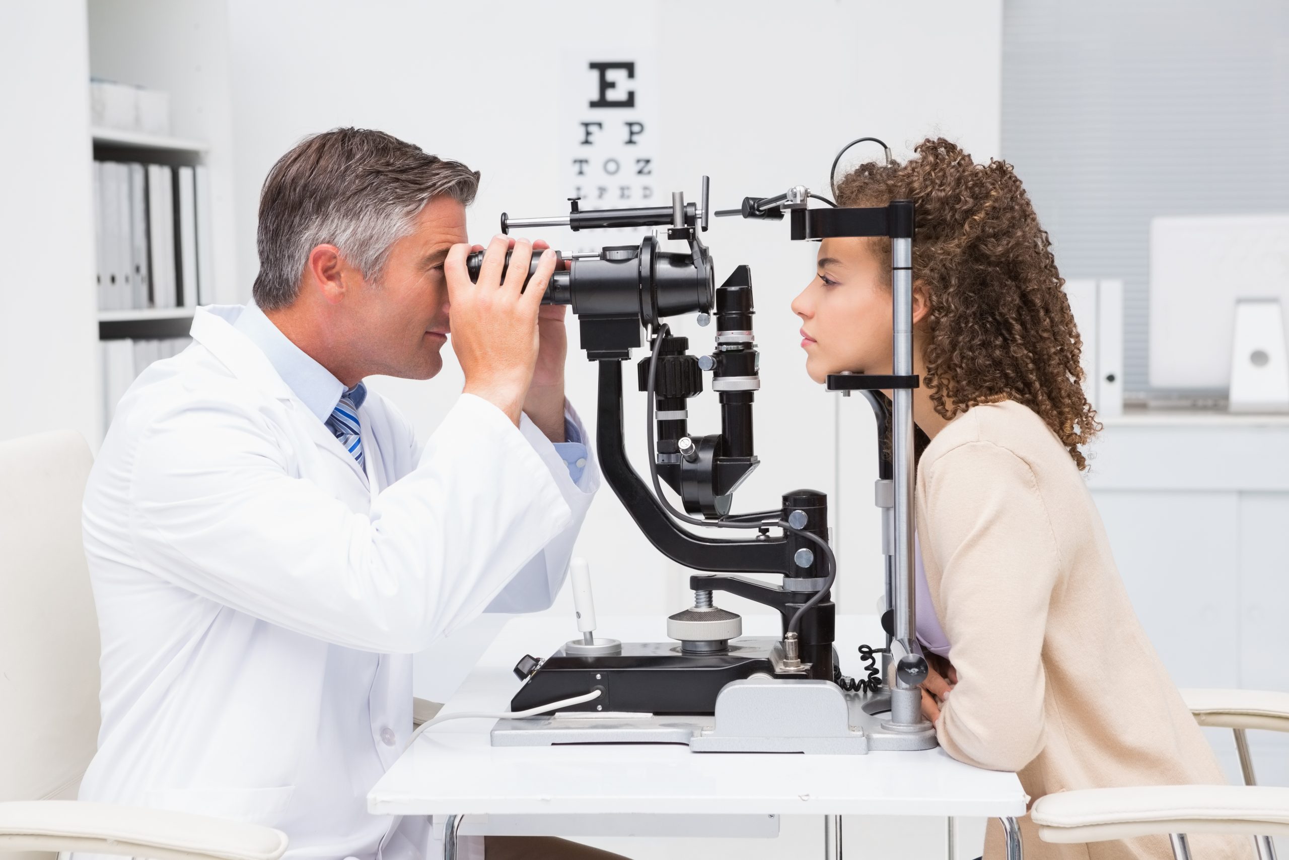 Lady Having Eyes Tested