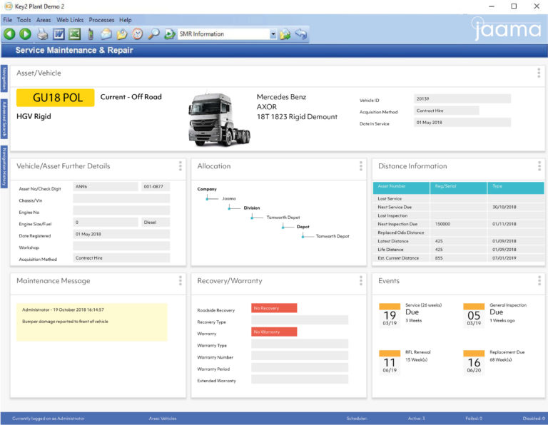 Key2 Workshop Management Screen Shot