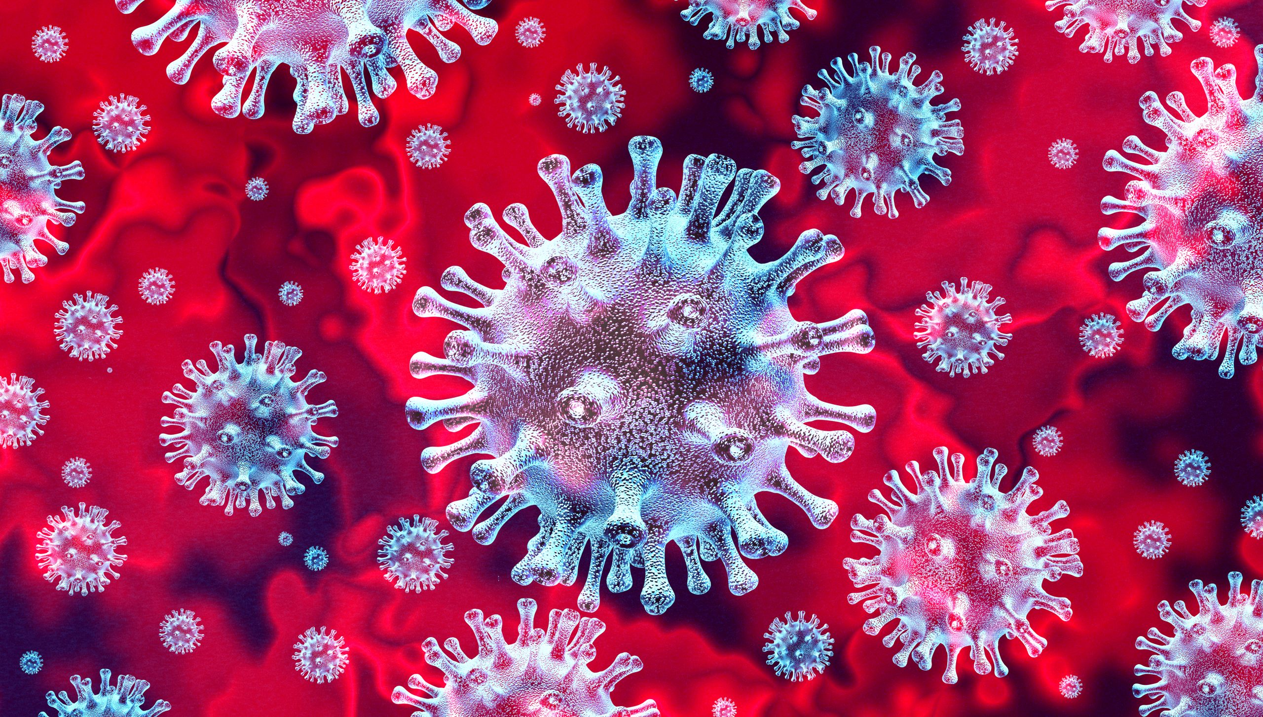 Coronavirus Cells Zoomed In