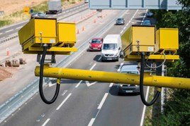 Speed cameras on road