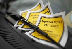 Parking tickets on car
