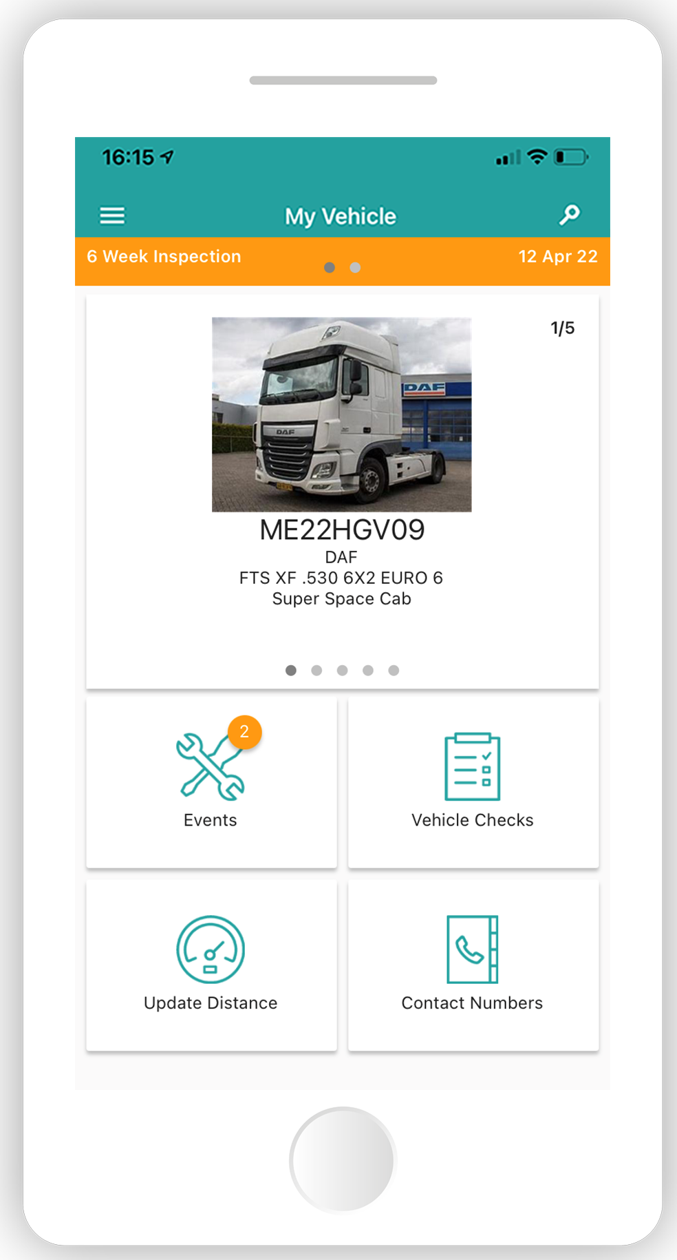 MyVehicle App Screenshot