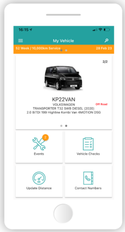 MyVehicle App Screenshot