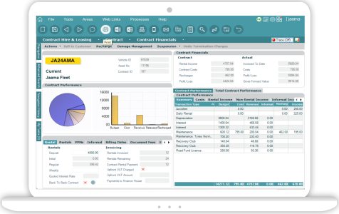 Key2 Contract Financials Screen